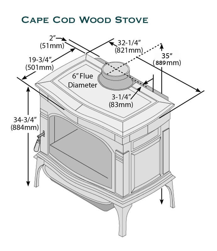 Cape Cod Hybrid Fyre Wood Stove Eau Claire Hearth