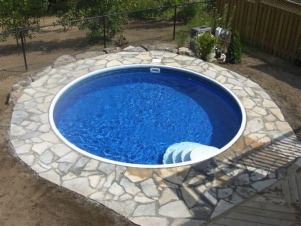 18 ft round beaded pool liner